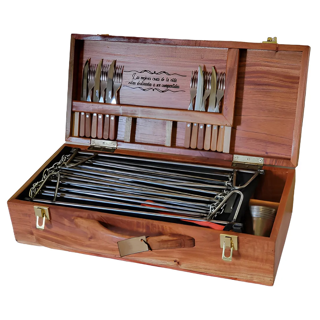 Set De Asado Kit Regalo 25 Piezas Parrilla
